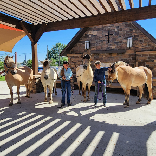 Starfire Farm Fjord Horses were special guests at our September 2024 lodge meeting!
